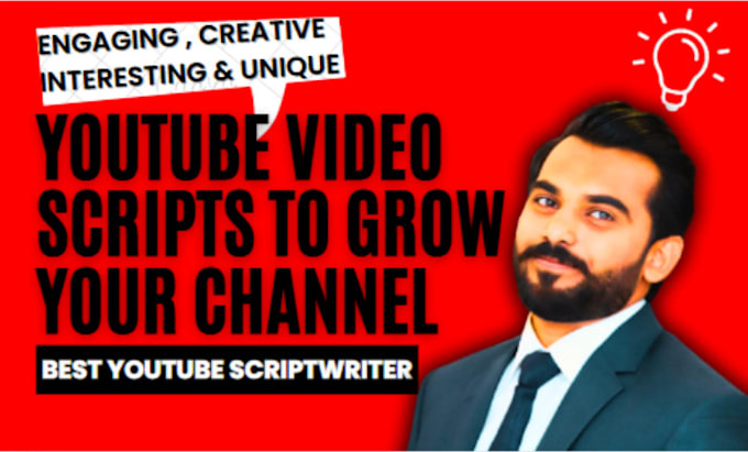 Gig Preview - Research and write script for your youtube channel videos