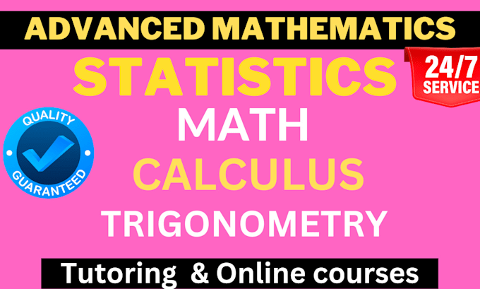 Bestseller - help in advance math statistics calculus algebra