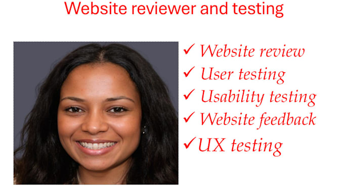 Gig Preview - Review your website as a first time user and provide insights