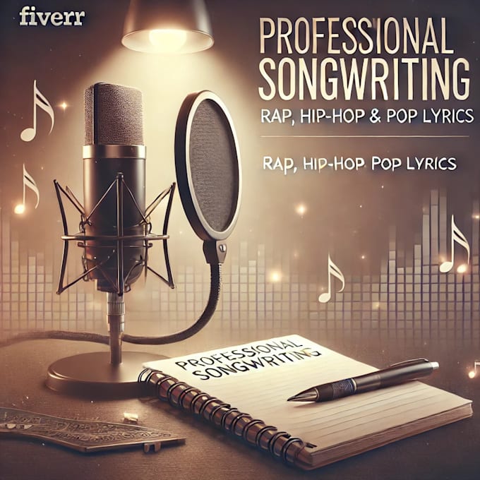 Gig Preview - Write professional rap, hip hop, and pop song lyrics