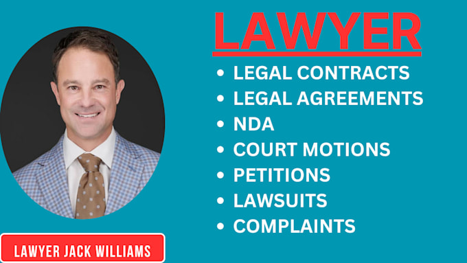 Gig Preview - Be your lawyer for any legal contract, terms and conditions, privacy policy