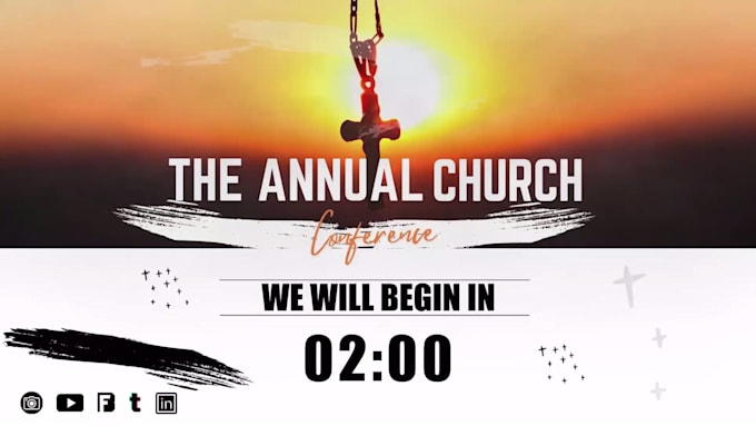 Gig Preview - Do church video countdown timer for event,conference service steaming