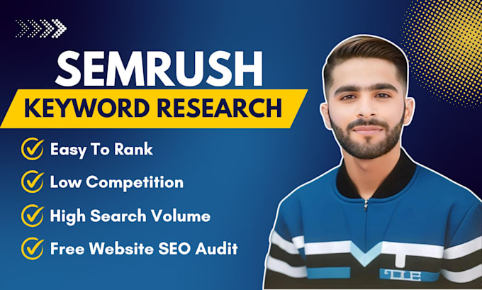 Gig Preview - Advanced semrush keyword research and detailed audit report