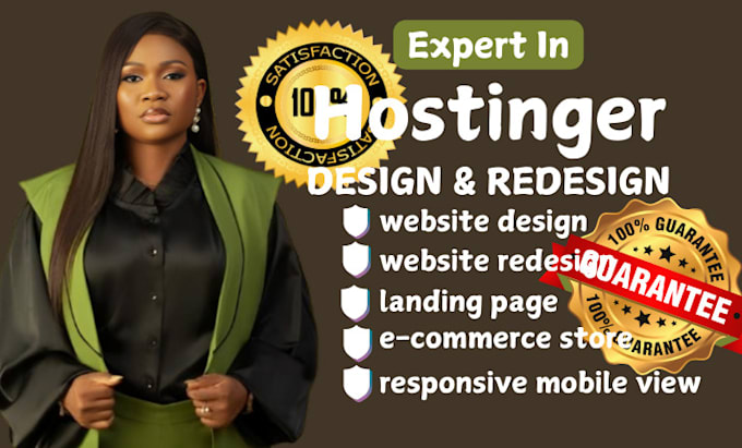 Bestseller - hostinger website design hostinger website redesign godaddy website design wix