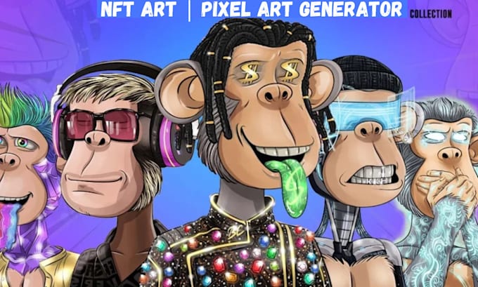 Gig Preview - Create a doodles character style generate pixel nft art collection for you