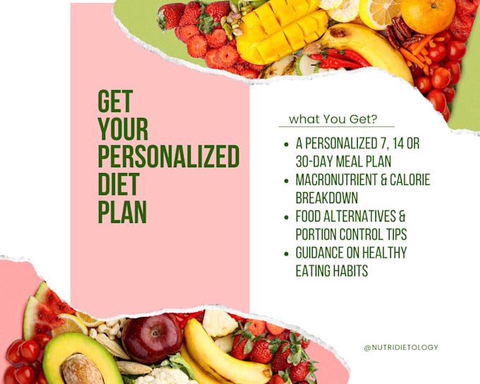 Gig Preview - Make personalized diet plan