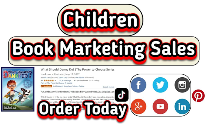 Gig Preview - Provide professional  children book marketing and promotion