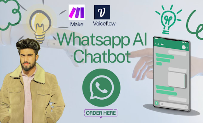 Gig Preview - Build a whatsapp chatbot, business chatbot with voiceflow