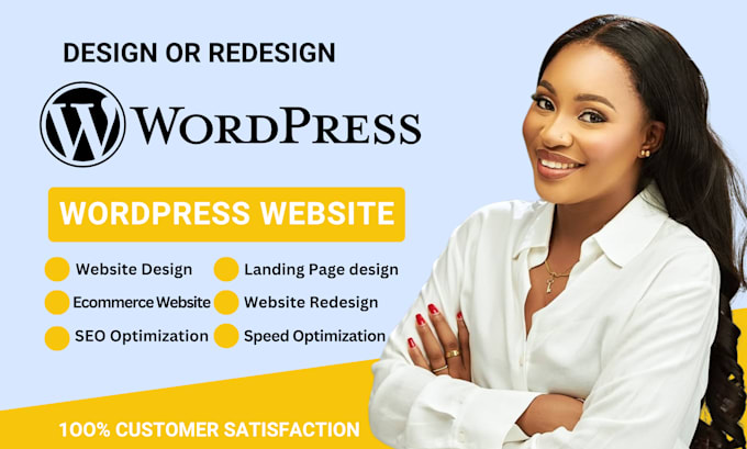 Gig Preview - Create responsive wordpress website design or website design