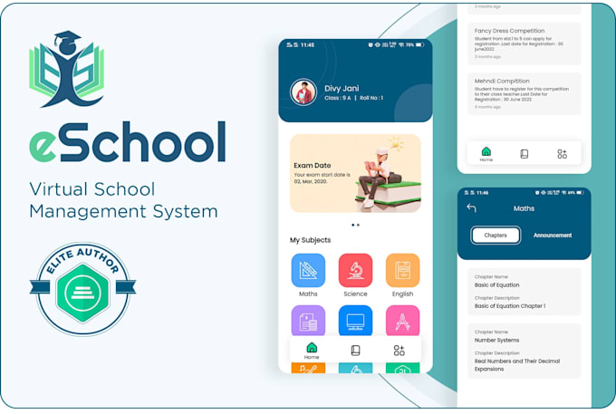 Gig Preview - Provide eschool saas with superadmin with mobile app