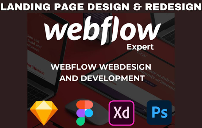 Gig Preview - Create landing page webflow website or convert figma to webflow or landing page