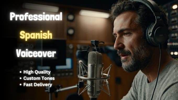 Gig Preview - Record a professional spanish voiceover