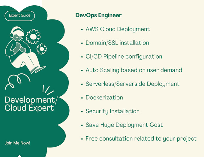 Gig Preview - Deploy your website to AWS cloud or do your devops engineer work