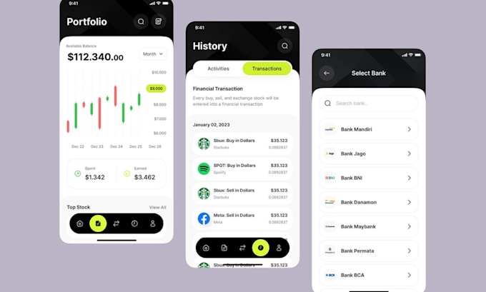 Bestseller - crypto wallet app fintech app bank app payment app blockchain app wallet app