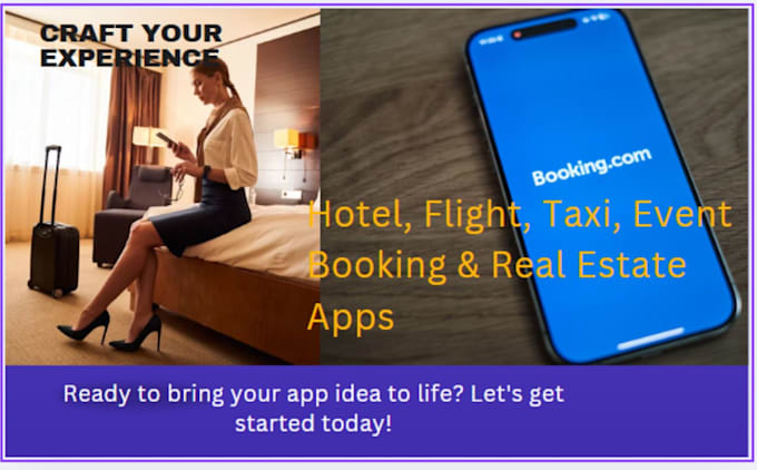 Gig Preview - Do hotel booking app flight booking app conference app event booking app