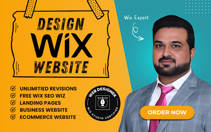 Gig Preview - Design wix website design, custom wix website design, wix website design expert