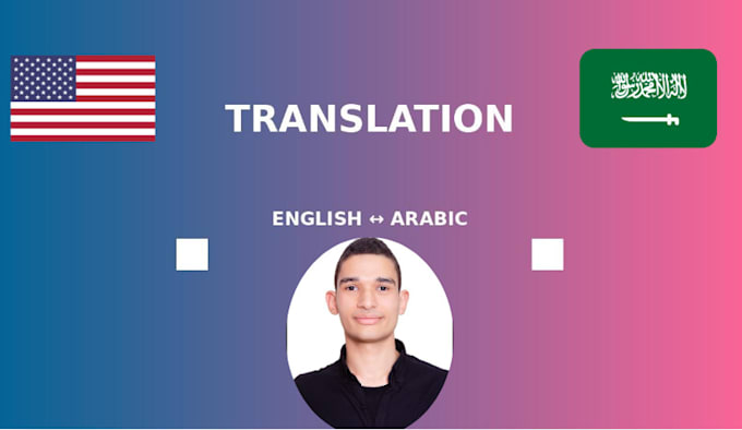 Gig Preview - Translate arabic to english and english to arabic