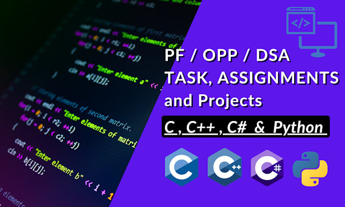 Bestseller - code pf opp dsa task assignments and projects in c, cpp c sharp and python