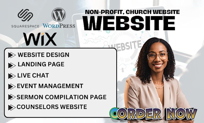 Bestseller - design non profit website for nonprofit charity donations church website notary