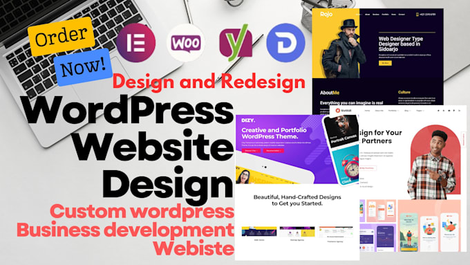 Gig Preview - Create wordpress website design, custom wordpress, business website development