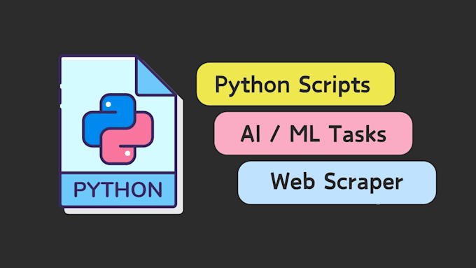 Gig Preview - Be your python developer for all projects