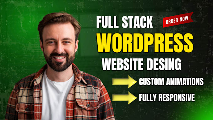 Gig Preview - Do design redesign professional wordpress website and wordpress developer