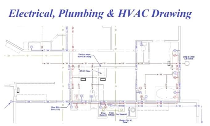 Bestseller - design hvac, electrical, plumbing mep drawing and commercial permit plans