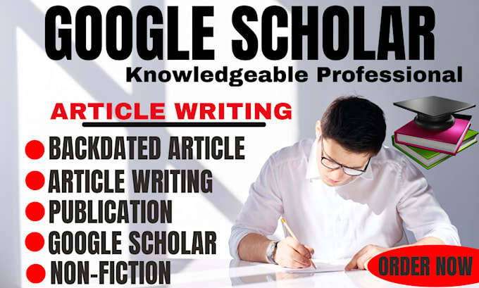 Gig Preview - Write and publish your research article in high index journals on google scholar