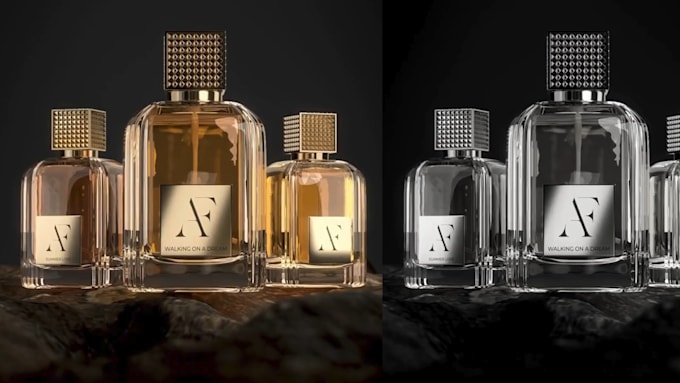 Gig Preview - Do high quality 3d designs, animation for your perfume bottles and packaging