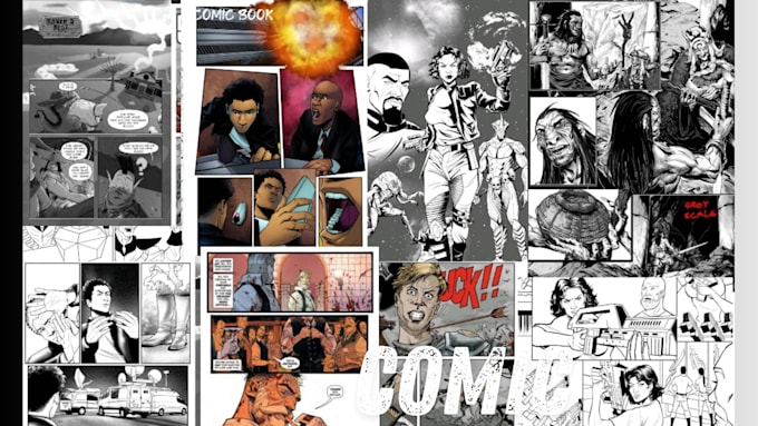 Bestseller - draw garphic novel illustration, comic page, comic art as comic book nsfw artist