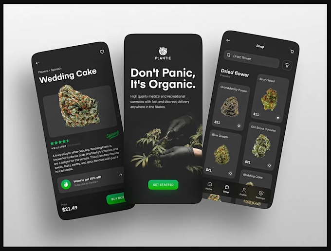 Gig Preview - Develop cannabis delivery app and website like eaze and doordash, marijuana app