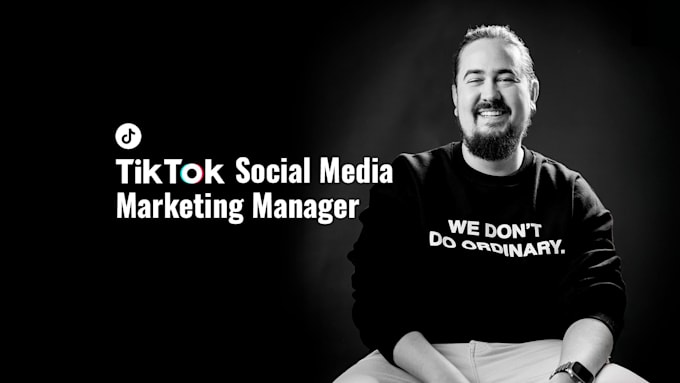 Gig Preview - Be your tiktok social media marketing manager