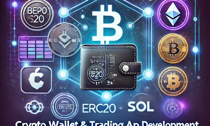 Gig Preview - Develop crypto wallet trading app,bep20, erc20 sol token wallet app, and crypto