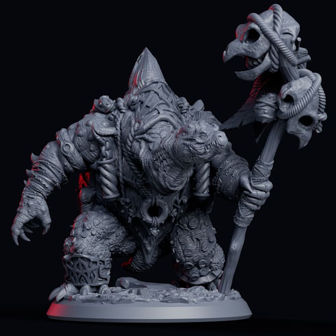 Gig Preview - Do 3d figure 3d miniature warhammer 40k age of sigmar and character for printing