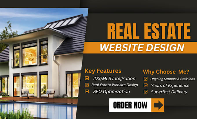 Gig Preview - Redesign, clone, revamp, rank, migrate, design profitable real estate website