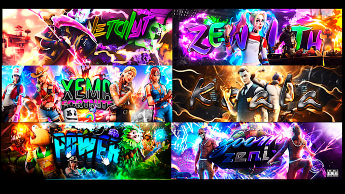 Gig Preview - Do stunning fortnite banners and headers