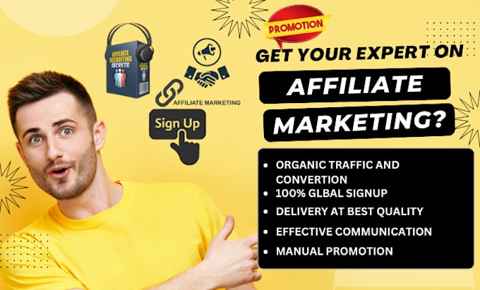 Gig Preview - Clickbank affiliate referral link promotion promote affiliate marketing link