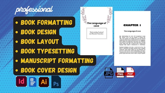 Bestseller - do paperback manuscript indesign book formatting, KDP layout design typesetting