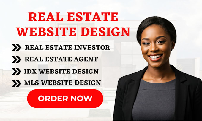 Gig Preview - Design real estate idx website, real estate idx mls website landing page