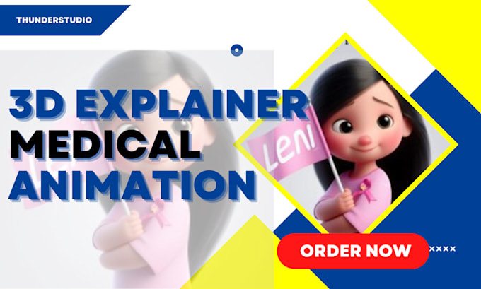 Gig Preview - Medical animation 3d medical animation medical explainer video 3d dental video