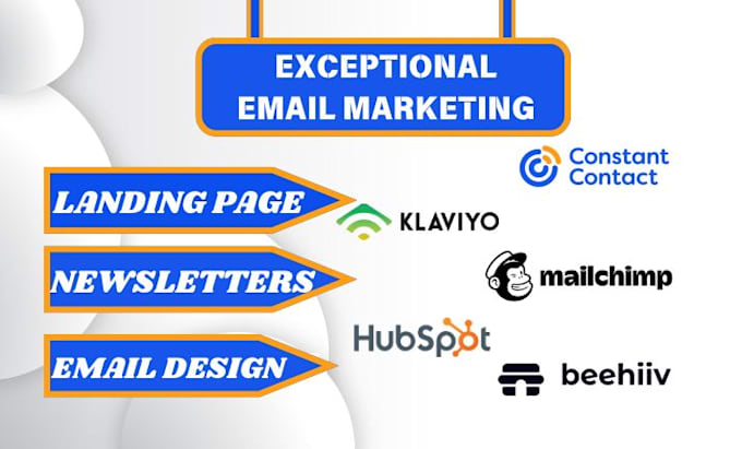 Gig Preview - Setup email sequence automation landing pages newsletter for email management