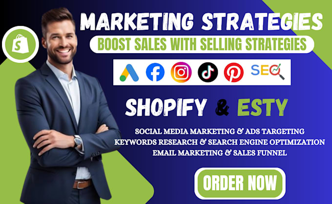 Gig Preview - Promote esty shop shopify promotion shopify marketing to boost sales esty SEO