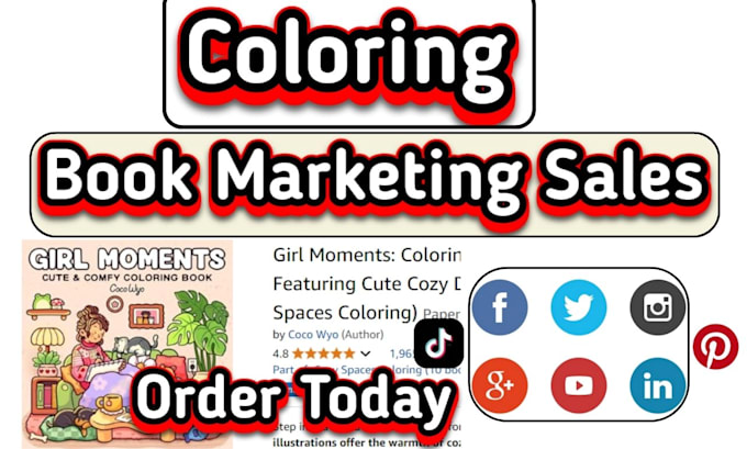 Gig Preview - Provide professional coloring book marketing and promotion