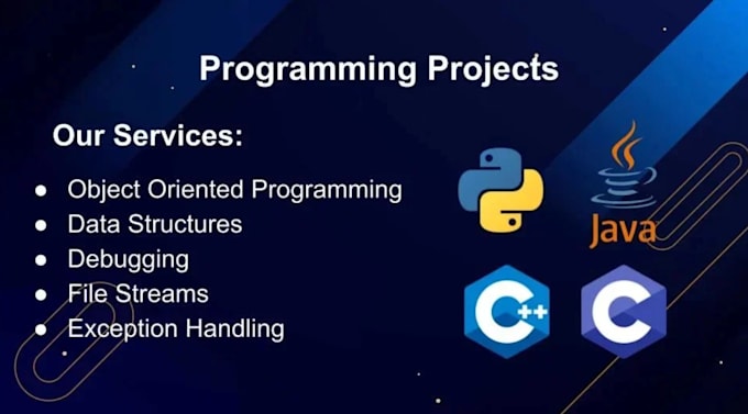 Gig Preview - Write code scripts assignments in python java cpp,sql programming projects