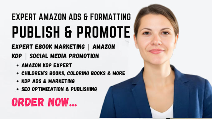 Gig Preview - Publish, promote cartoon, mandala, floral children book, amazon kdp ads expert