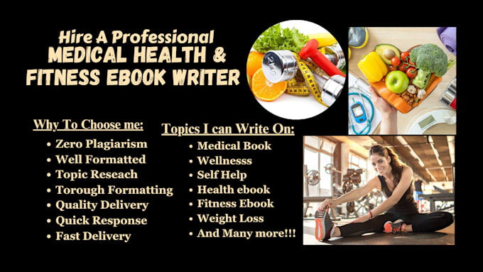 Bestseller - ghostwrite medical, health and fitness ebook