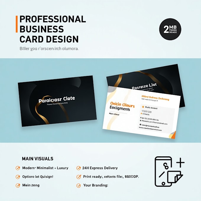 Gig Preview - Do professional and luxury business card  design