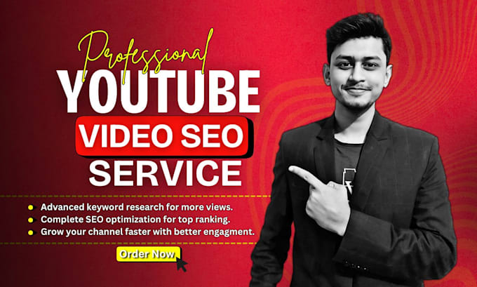 Gig Preview - Do professional youtube video SEO and channel optimization