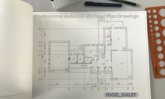 Bestseller - detailed and accurate autocad 2d architectural floor plans