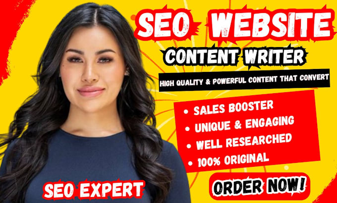 Gig Preview - Be your SEO website content writer or do website copywriting blog writing